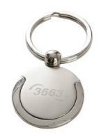 ROUNDEL ROUND METAL KEYRING 