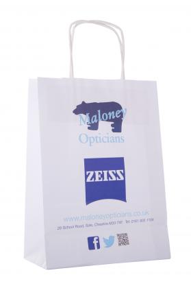 SOS Twisted Handle Paper Carrier Bag