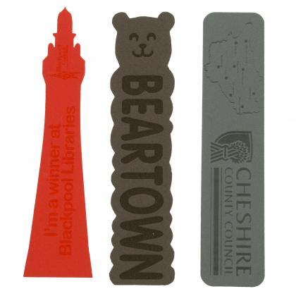 Foam embossed bookmark
