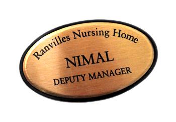 Oval Name Badges