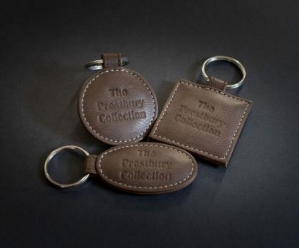 Prestbury round keyring