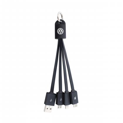 Plastic 3 in 1 Cable  - Light up LOGO