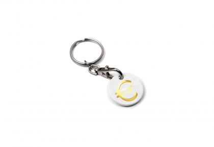 EURO Trolley Coin Keyring