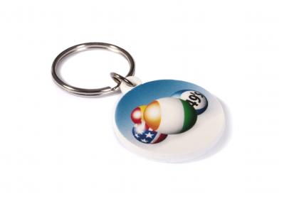 Recycled 30mm Circular Keyring