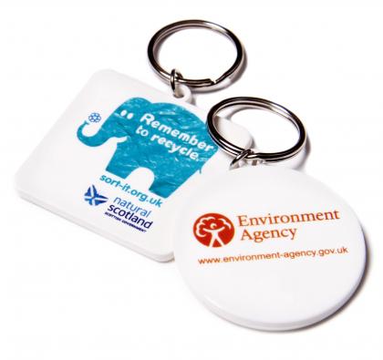 Recycled 45mm Circular Keyring