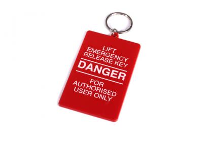 Recycled 80 x 50mm Rectangle Keyring