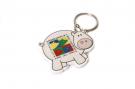 Recycled Pig Shaped Keyring