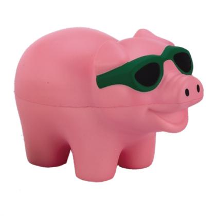 Pig with Sunglasses (large) Stress Shape