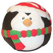 Penguin Xmas Ball Stress Shape