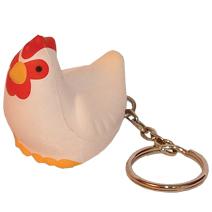 Chicken Keyring Stress Shape
