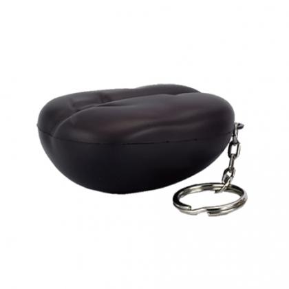 Coffee Bean Keyring Stress Shape