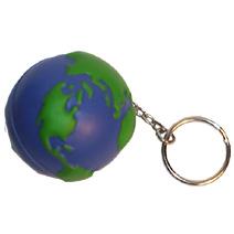 Globe 40mm Keyring Stress Shape