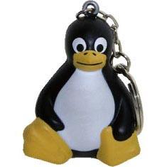 Penguin Happy Keyring Stress Shape