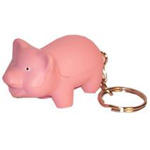 Pig Keyring Stress Shape