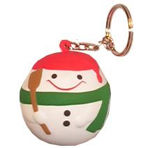 Snowman 52mm Keyring Stress Shape