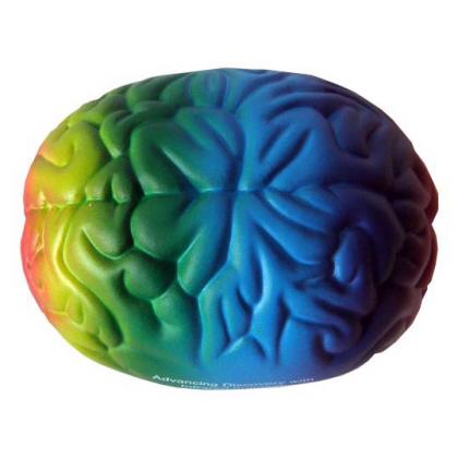 Brain Rainbow (Large) Stress Shape