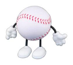 Baseball Man Stress Shape