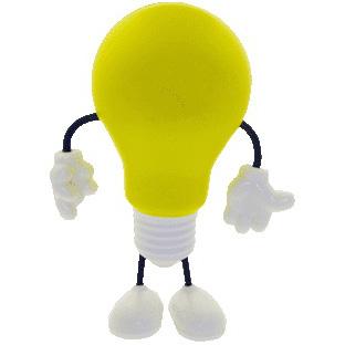 Lightbulb Man Stress Shape