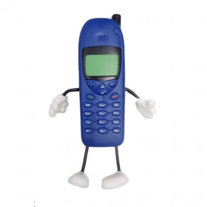 Mobile Phone Man Stress Shape