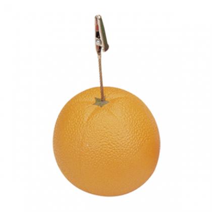 Orange Card Clip Stress Shape