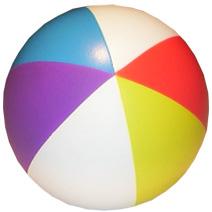 Beach Ball 5 colours Stress Shape