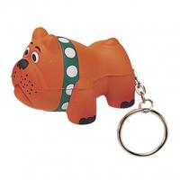 Bulldog Keyring Stress Shape