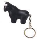 Bull Keyring Stress Shape