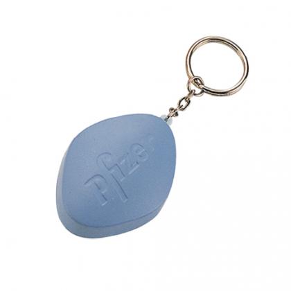 Viagra Small Keyring Stress Shape