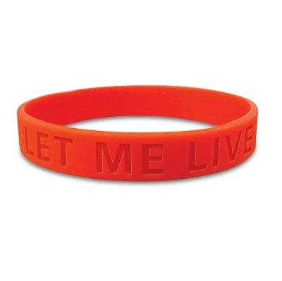 Debossed Silicon Wristbands