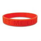 Debossed Silicon Wristbands