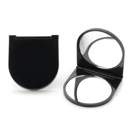 Black Plastic Compact Mirror