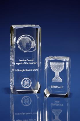Crystal Glass Verbier Award, Trophy or Paperweight