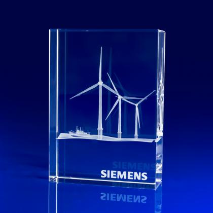 Crystal Glass Energy Award, Trophy or Paperweight