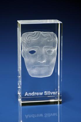 Crystal Glass Theatre Award, Trophy or Paperweight Crystal Glass Theatre Award, Trophy or Paperweight