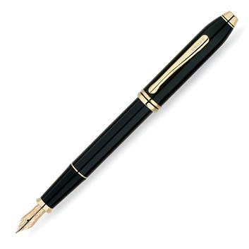 CROSS Townsend Black Lacquer Fountain Pen