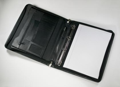 Malvern A4 Zipped Ring Binder Folder