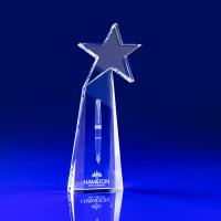 Crystal Glass Starburst Award or Trophy