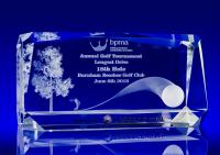 Crystal Glass Roma Award, Trophy or Paperweight