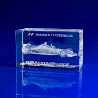 Crystal Glass F1 Formula One Award or Paperweight