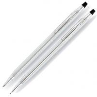 CROSS Classic Century Lustrous Chrome Pen and Pencil Set