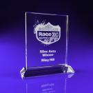 Crystal Glass Ice Clear Award or Trophy