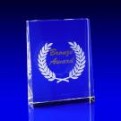 Crystal Glass Bronze Award, Trophy or Paperweight
