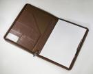 MelbourneA4 Zipped Folder in Brown