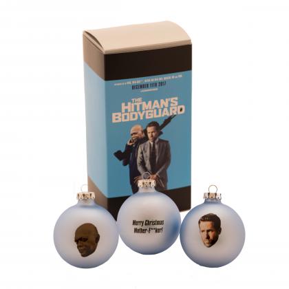 German Produced Glass Bauble 70mm 2+ Colour  2 position print