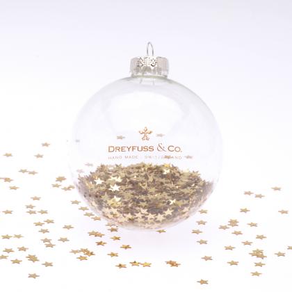 German Produced Glass Bauble 80mm 1 Colour 2 position print