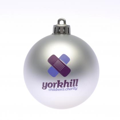Shatterproof Bauble 70mm 1 Colour 2 position print