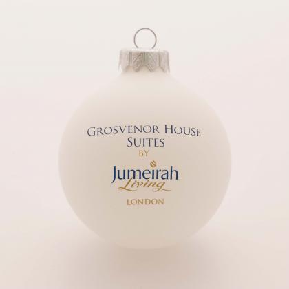 Shatterproof Bauble 100mm 1 Colour/Glitter print.