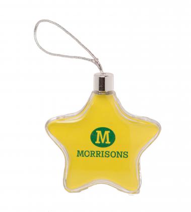 Perspex Star Bauble 80mm