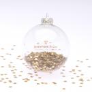 German Produced Glass Bauble 80mm 1 Colour 2 position print