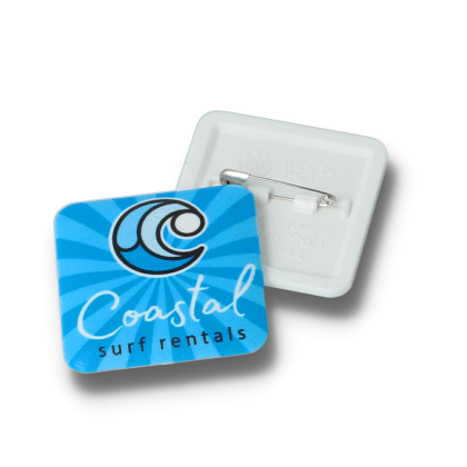 Recycled 37mm Square Dbase Badge